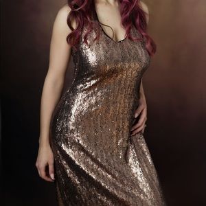 Size 8 sequin formal gown cocktail dress